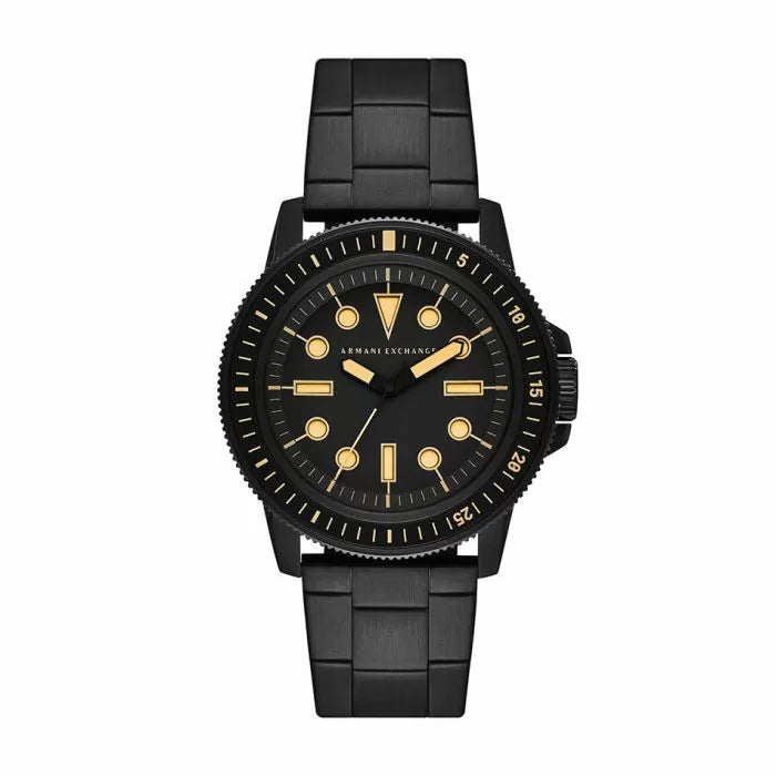 ARMANI EXCHANGE Leonardo Men Analog Watch Steel Black