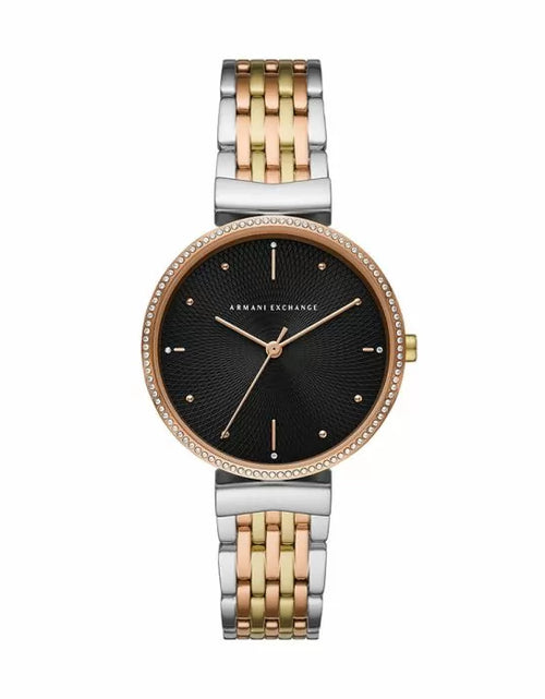Load image into Gallery viewer, Armani Exchange Ladies Watch Steel Rose Gold , Black
