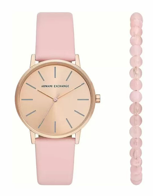Load image into Gallery viewer, Armani Exchange LOLA ladies watch set with 2 pcs Pink
