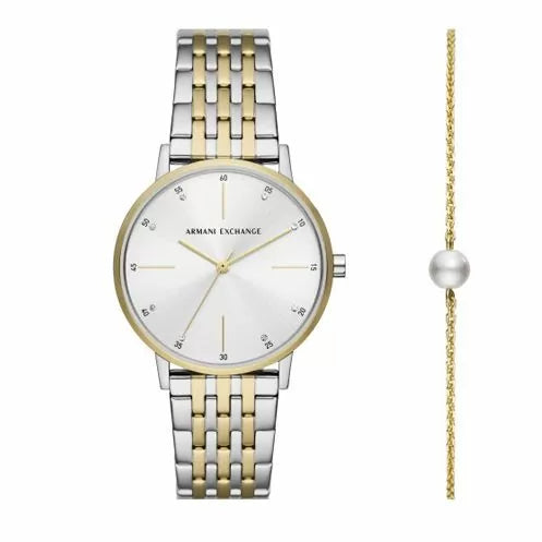 Armani Exchange women watch set with 2 pcs