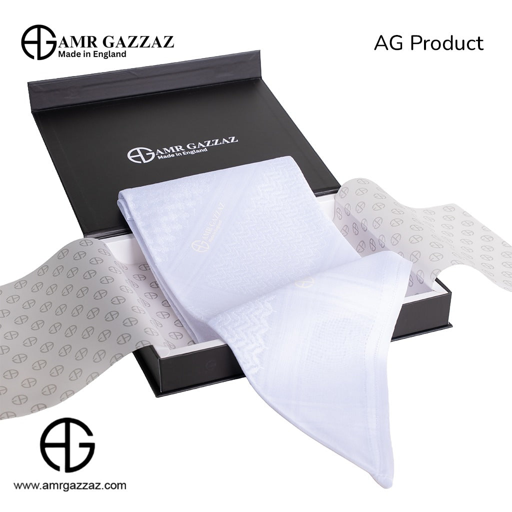 Amr Gazzaz English Shemagh classic white new 2026