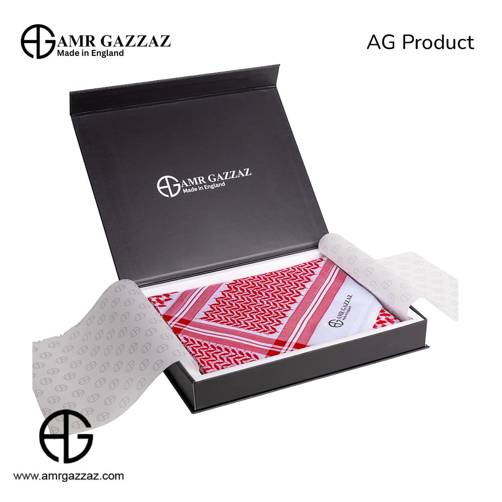 Amr Gazzaz English Shemagh classic red/white new special 2026