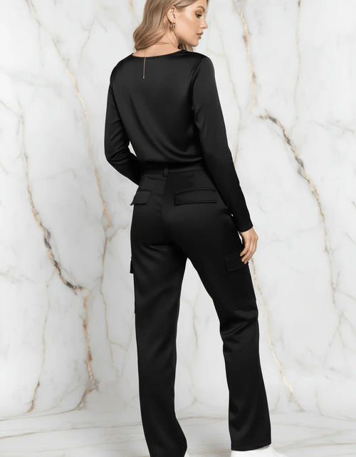 Load image into Gallery viewer, Evorin Women's Comfortable Straight Leg Black Pants
