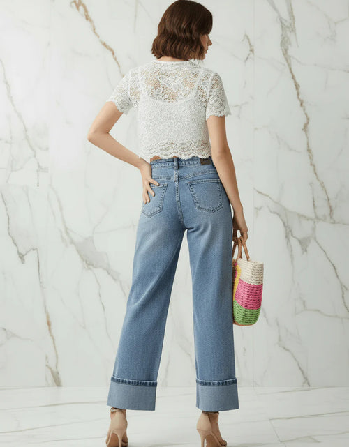 تحميل الصورة إلى عارض المعرض، Evorin Women's High Waist Center Seam Jeans
