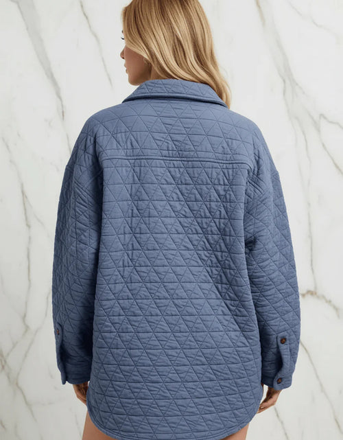 تحميل الصورة إلى عارض المعرض، Evorin Women's Quilted Button Front Shacket
