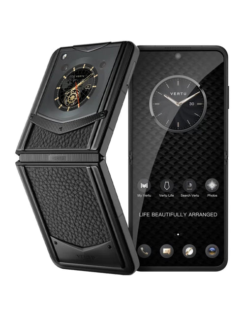 Load image into Gallery viewer, VERTU® IRONFLIP CALFSKIN SERIES-JADE BLACK
