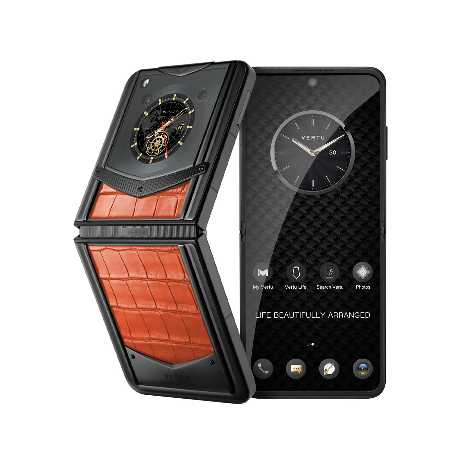 VERTU® IRONFLIP ALLIGATOR SKIN SERIES-RADIANT PHOENIX