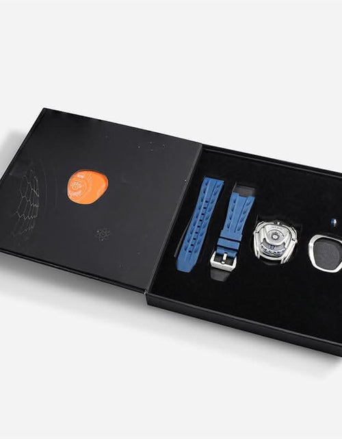 Load image into Gallery viewer, Reactor-Interchangeable Automatic Watch Silver Blue
