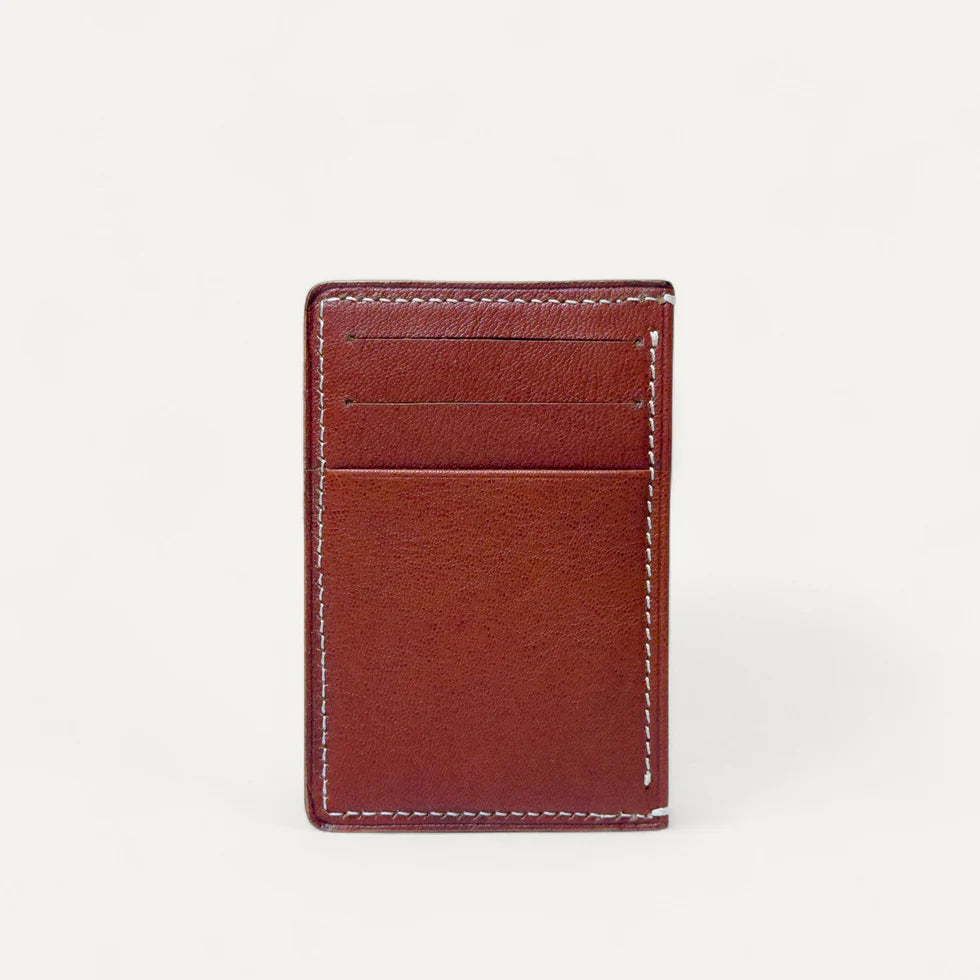 Card Case In Chèvre Leather Dark Red