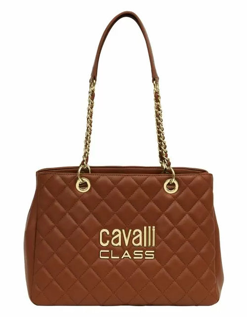 تحميل الصورة إلى عارض المعرض، Roberto Cavalli Perla Shoulder Bag for women brown leather
