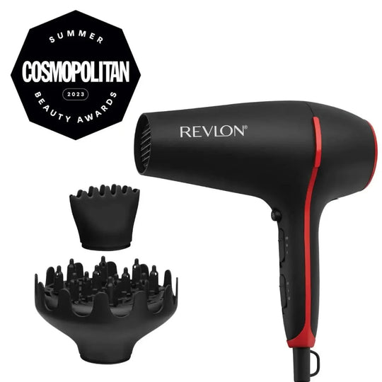 Revlon Smoothstay Coconut Oil-Infused Hair Dryer + Volumising Diffuser RVDR5317ARB