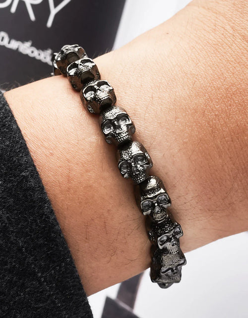 Load image into Gallery viewer, Skulls for Her | Stealth - All Skulls Bracelet
