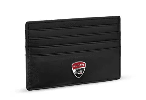 Ducati LUCCA card holder for men 6cc black leather