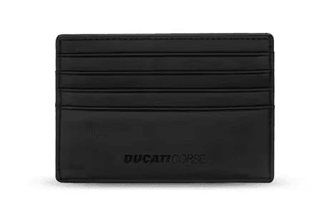 Ducati LUCCA card holder for men 6cc black leather