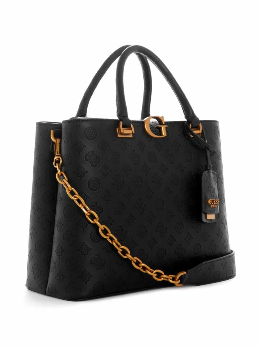 Guess Women G Vibe Carryall Black Handbag