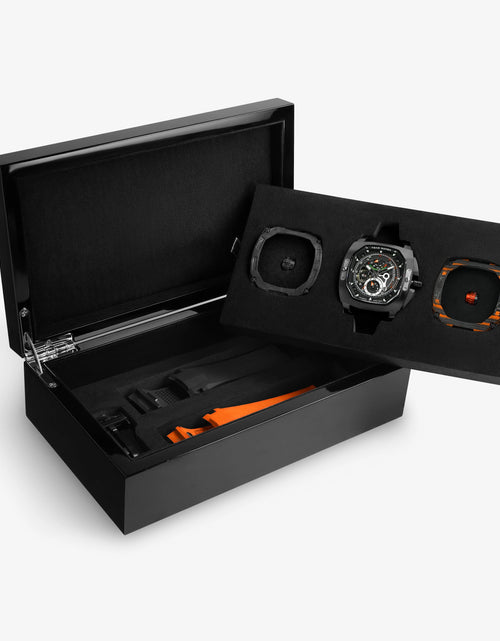 تحميل الصورة إلى عارض المعرض، Dark Matter-Interchangeable Automatic Watch TB8602 Orange Set
