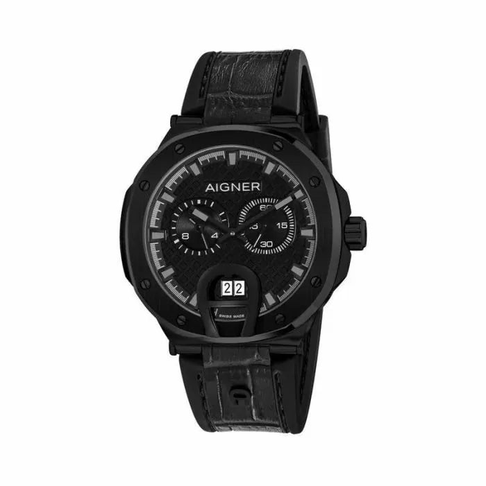 Aigner Taviano Gents Black Watch ,Pen, Cufflink 3Pcs Set