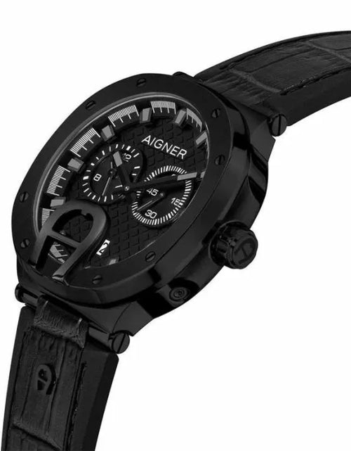 Load image into Gallery viewer, Aigner Taviano Gents Black Watch ,Pen, Cufflink 3Pcs Set
