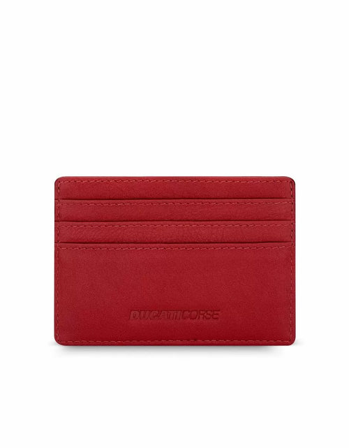 تحميل الصورة إلى عارض المعرض، Ducati LINEA card holder 2cc with red leather
