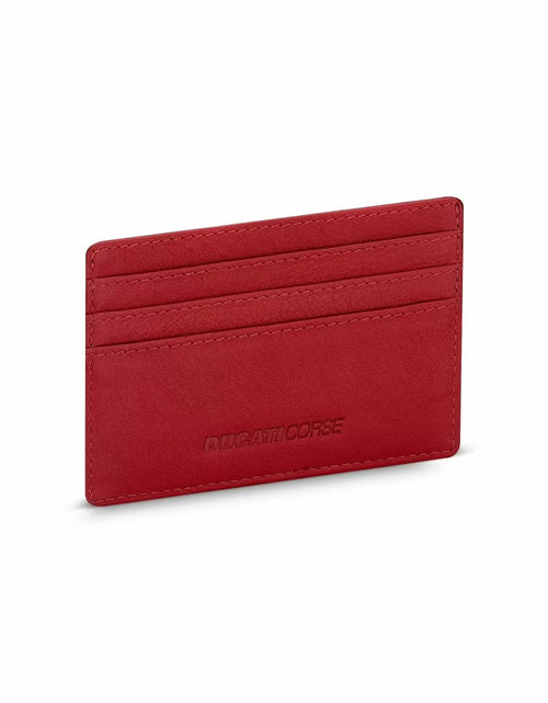 تحميل الصورة إلى عارض المعرض، Ducati LINEA card holder 2cc with red leather
