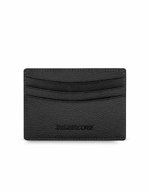 تحميل الصورة إلى عارض المعرض، Ducati TRIONFO LEA card holder 4cc with black leather
