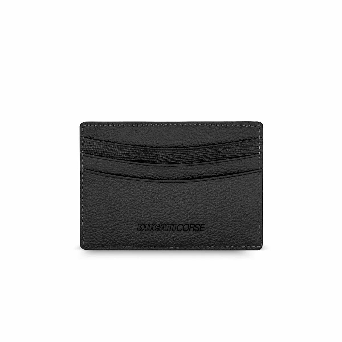 Ducati TRIONFO LEA card holder 4cc with black leather