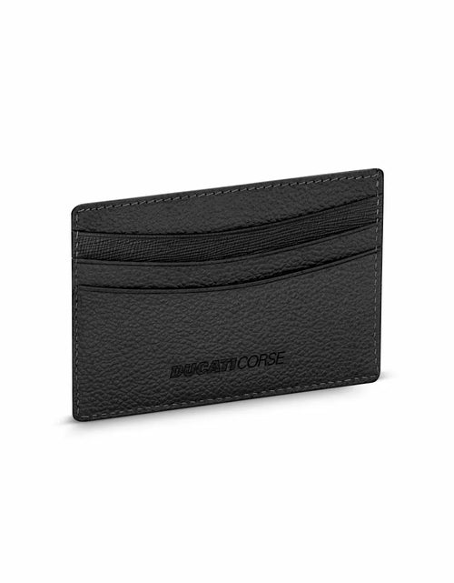 تحميل الصورة إلى عارض المعرض، Ducati TRIONFO LEA card holder 4cc with black leather
