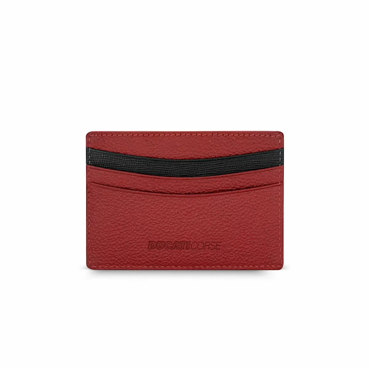 Ducati TRIONFO LEA card holder 4cc with red leather