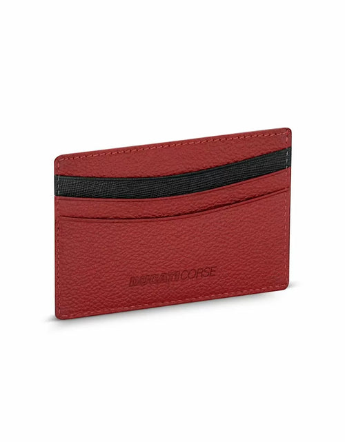 تحميل الصورة إلى عارض المعرض، Ducati TRIONFO LEA card holder 4cc with red leather
