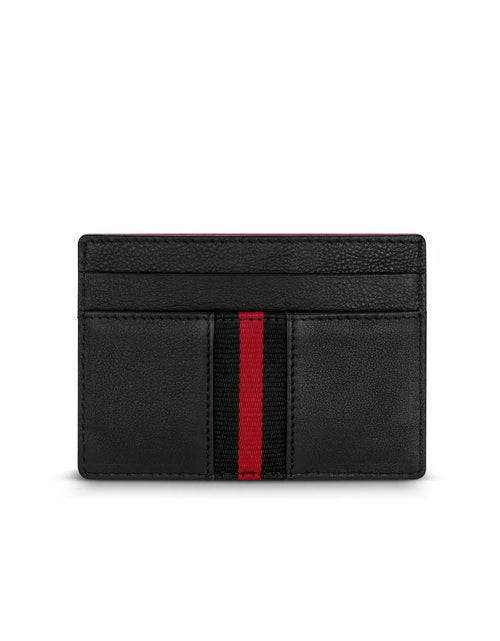 Load image into Gallery viewer, Ducati SFIDA card holder 4cc with red - black leather
