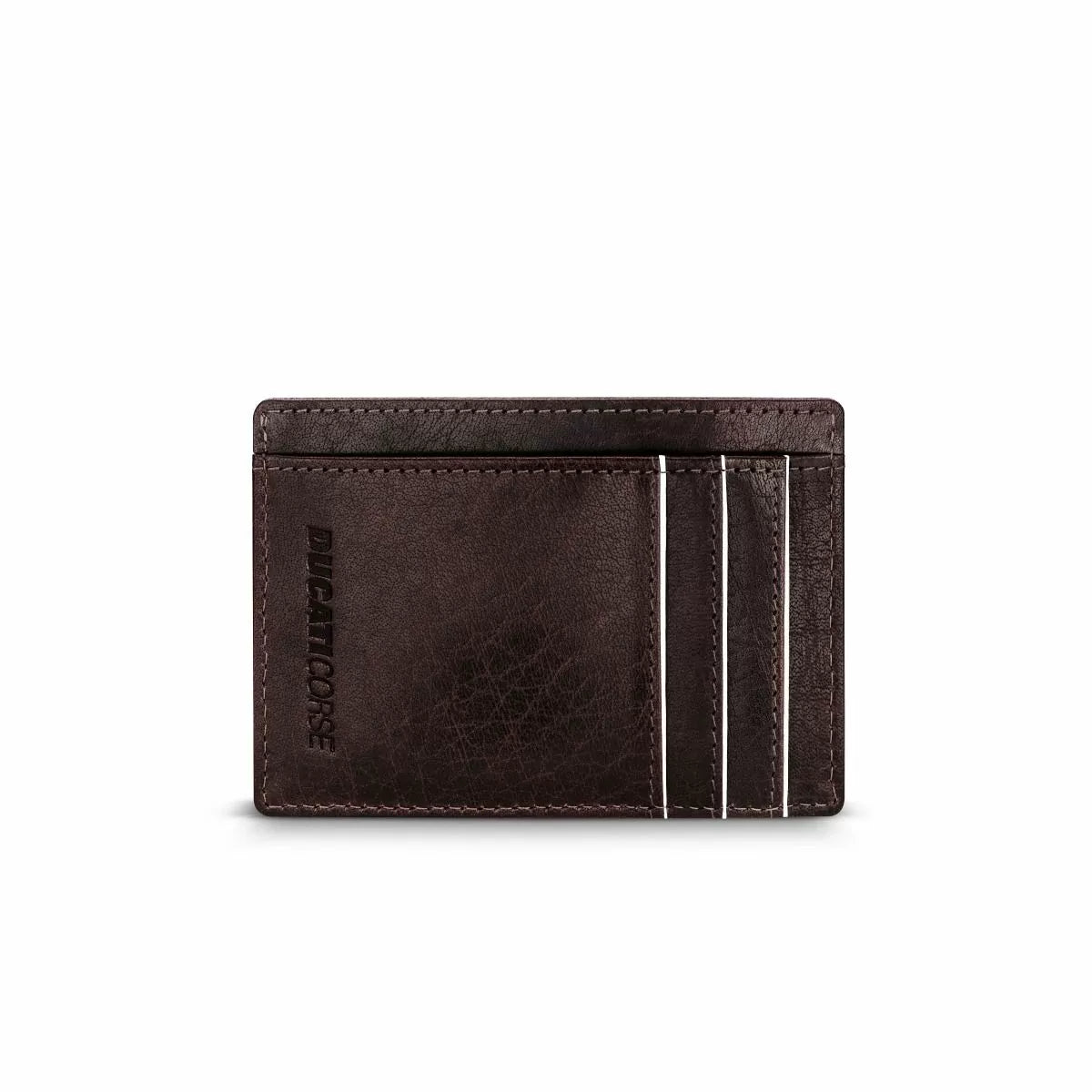 Ducati STILE card holder 2cc with brown leather