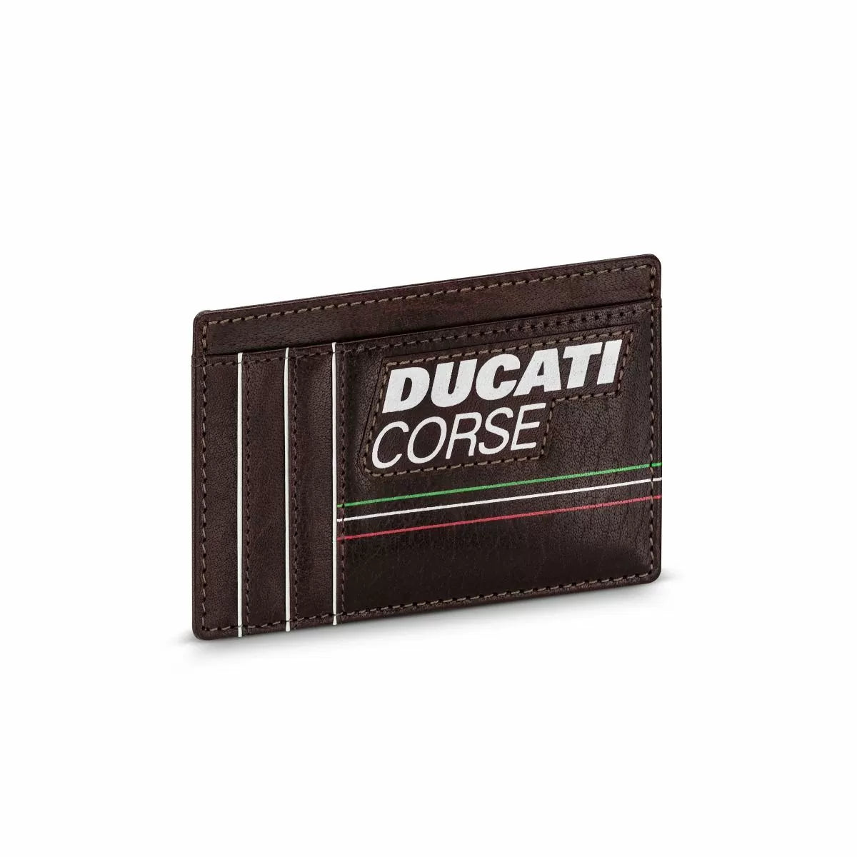 Ducati STILE card holder 2cc with brown leather