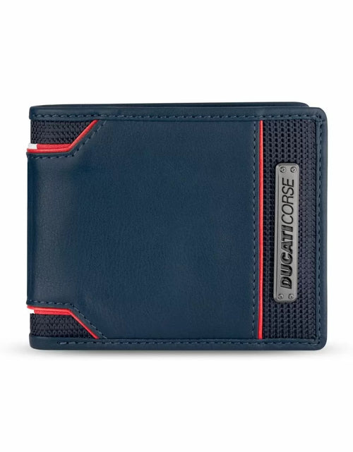 تحميل الصورة إلى عارض المعرض، Ducati ELEGANTE wallet for men 6cc blue leather
