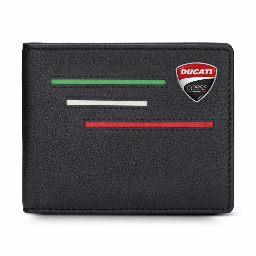 Ducati SCUDETTO men wallet 8cc with black leather