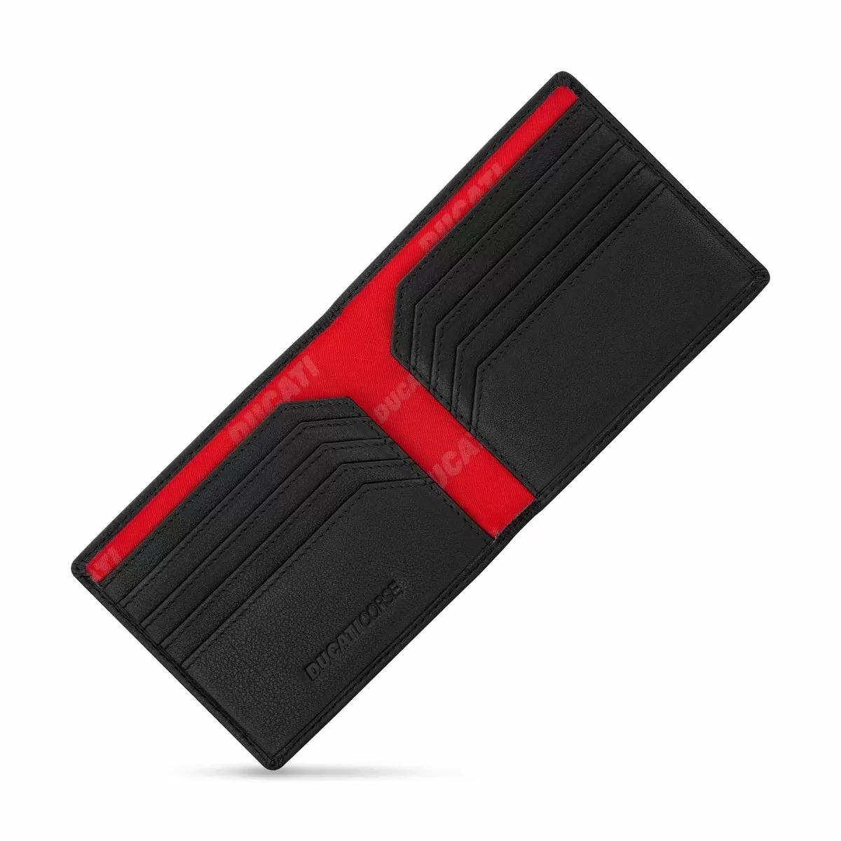 Ducati SCUDETTO men wallet 8cc with black leather