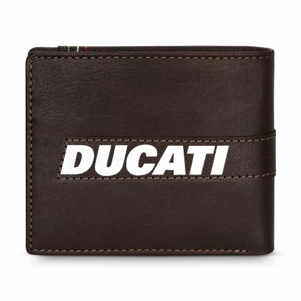 Ducati STILE men wallet 8cc with zipper brown leather