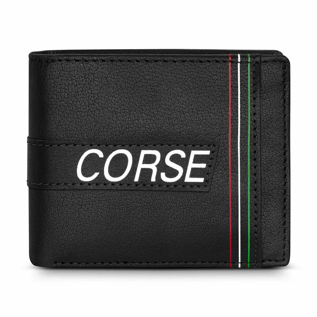 Ducati STILE men wallet 8cc with zipper black leather