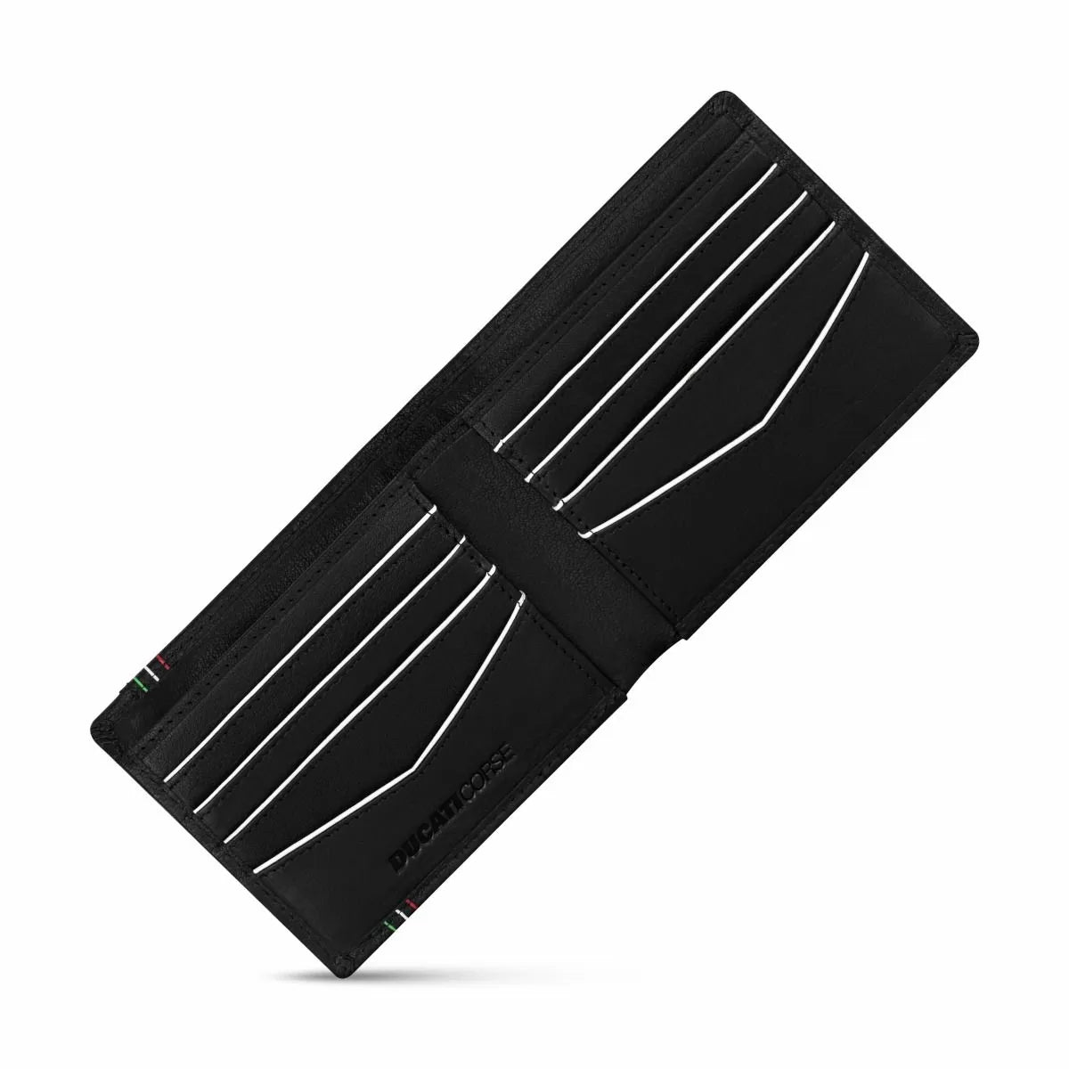 Ducati STILE men wallet 8cc with zipper black leather