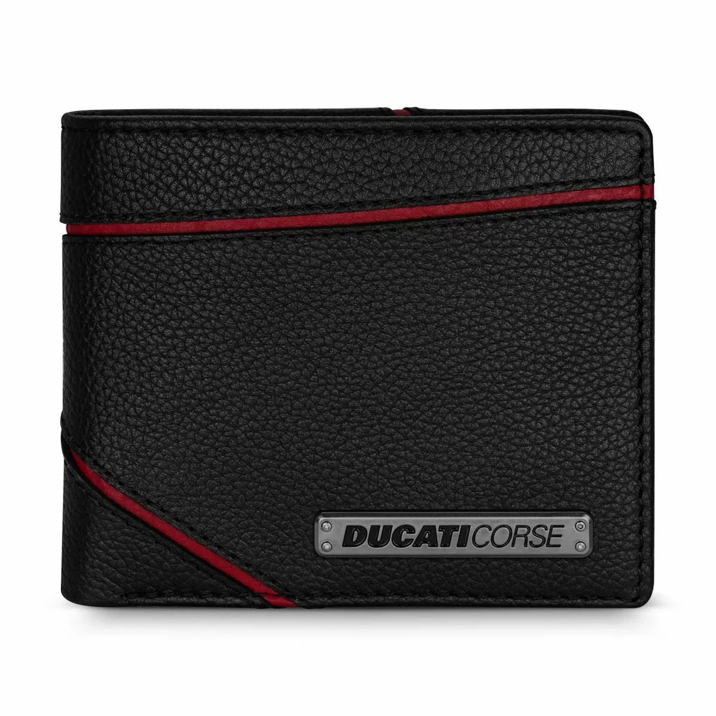 Ducati VITTORIA men wallet 8cc with black leather