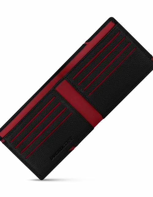 Load image into Gallery viewer, Ducati VITTORIA men wallet 8cc with black leather
