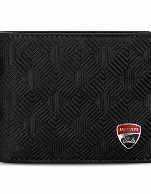 تحميل الصورة إلى عارض المعرض، Ducati TECTONIC wallet for men 8cc black leather
