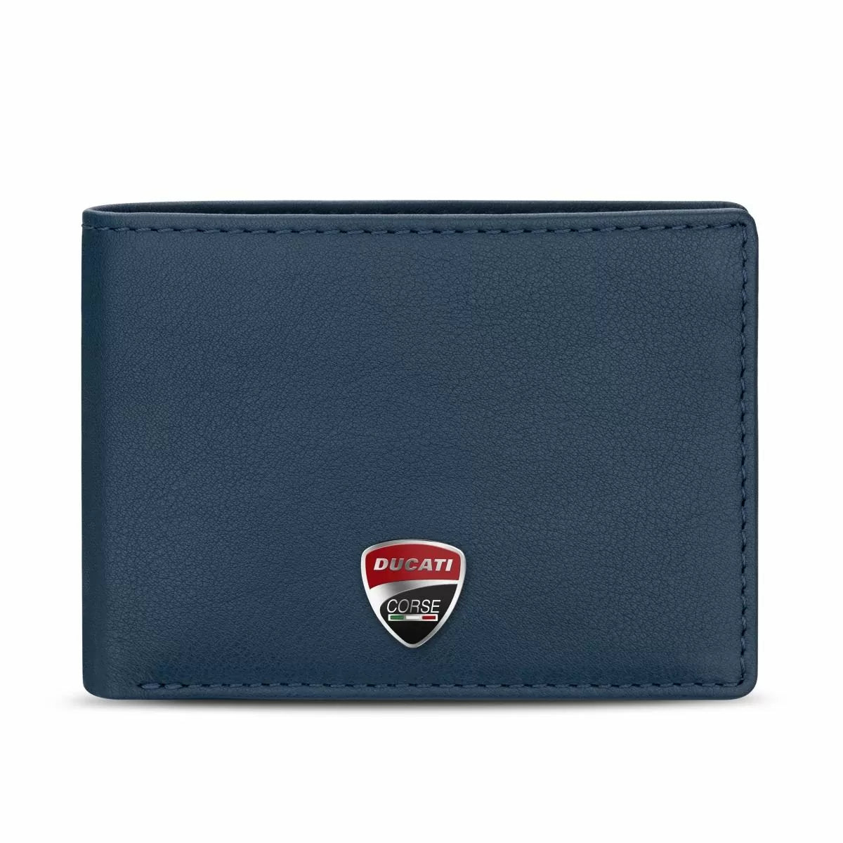 Ducati LUCCA wallet for men 8cc blue leather