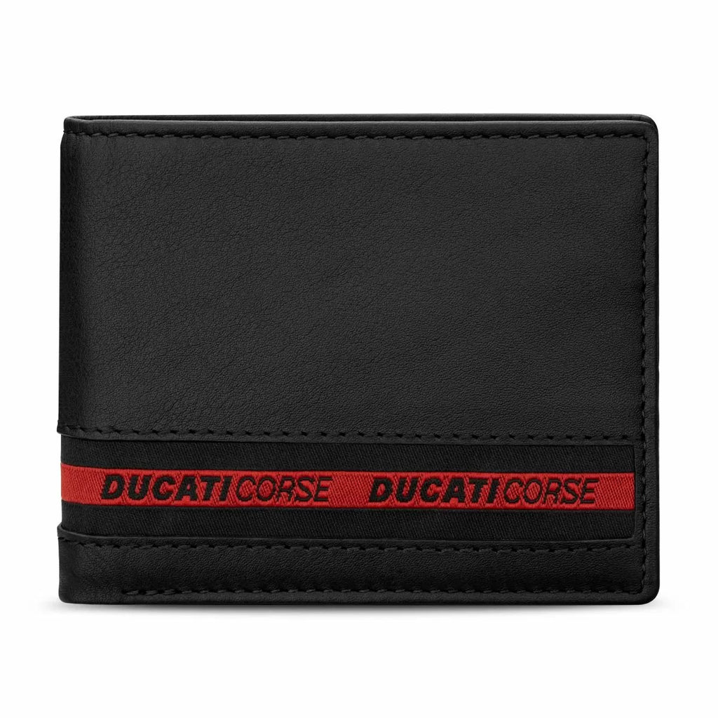 Ducati NASTRO wallet for men 8cc black leather