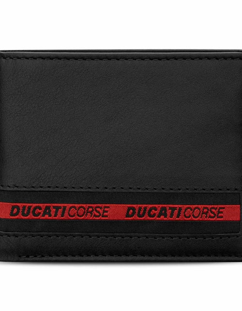 تحميل الصورة إلى عارض المعرض، Ducati NASTRO wallet for men 8cc black leather
