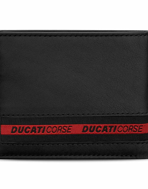 تحميل الصورة إلى عارض المعرض، Ducati NASTRO wallet for men 8cc black leather
