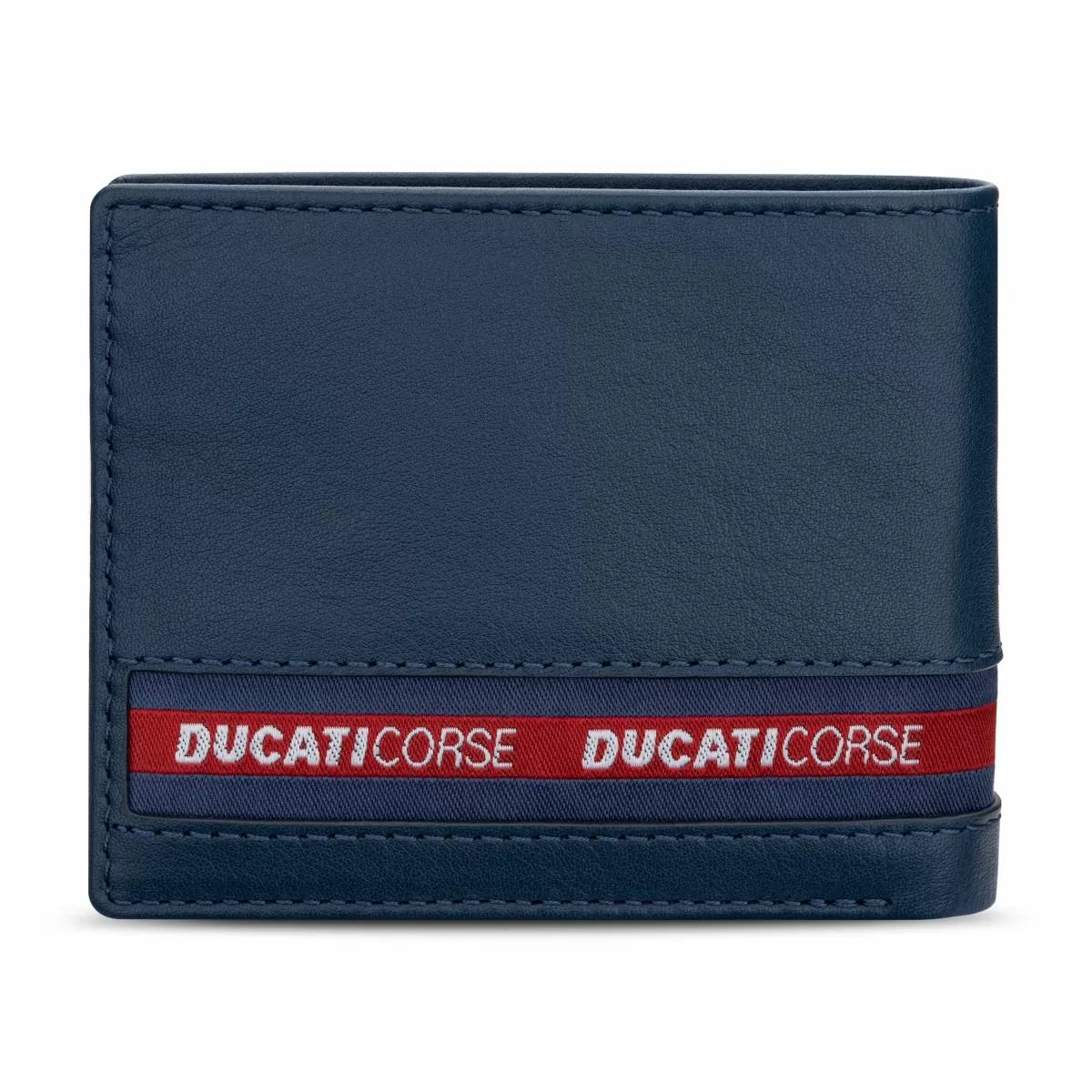 Ducati NASTRO wallet for men 8cc blue leather