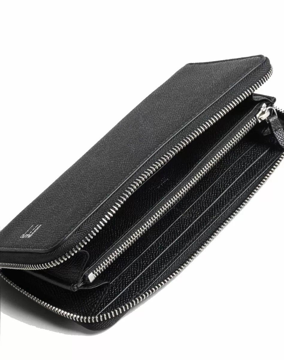 Dunhill Cadogan Zip Coat Wallet 8cc Black