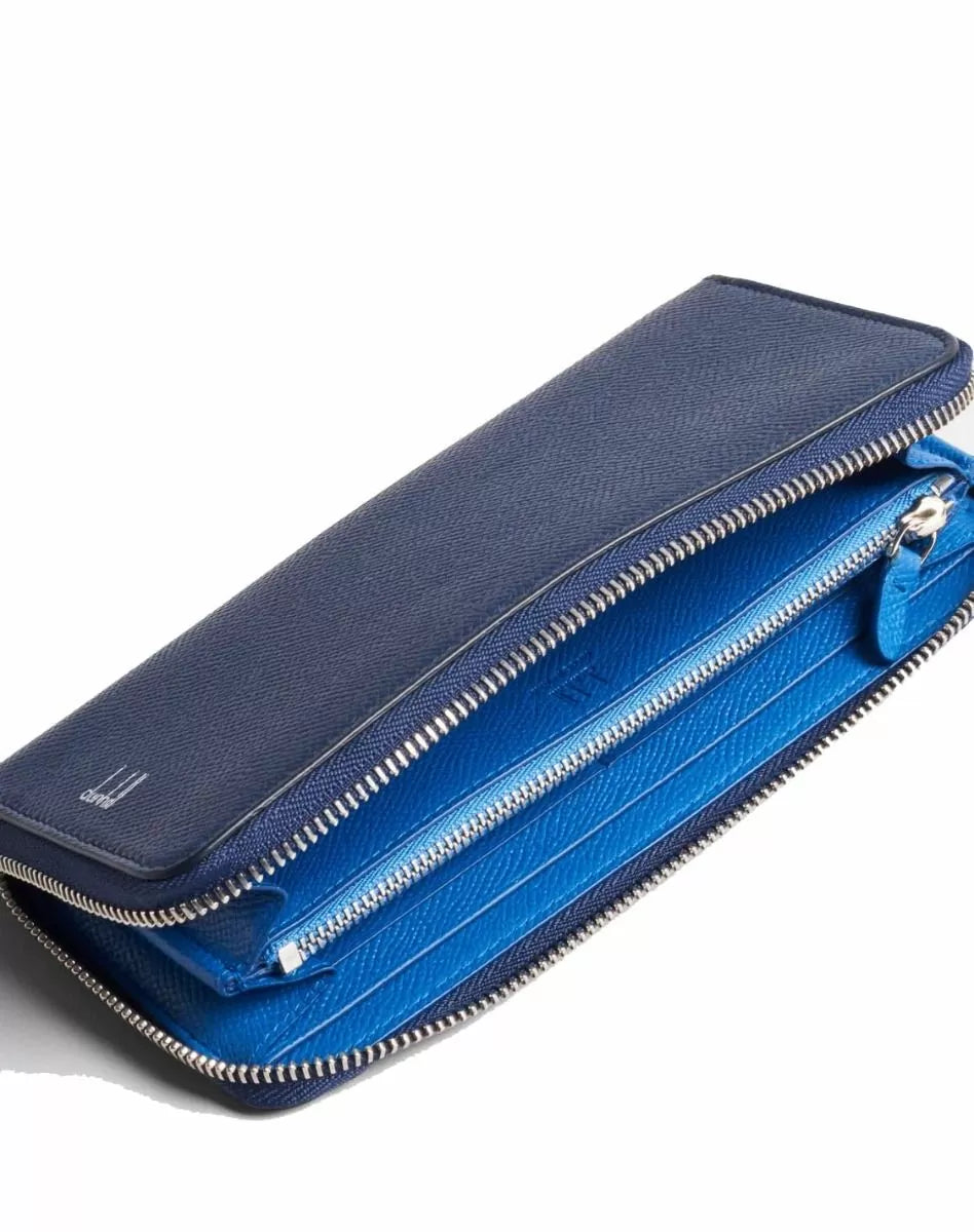 Dunhill Cadogan Zip Coat Wallet 8cc navy