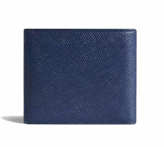 Dunhill Cadogan 8cc Billfold Wallet Navy Blue