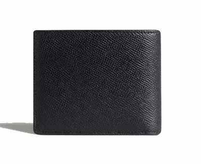 Dunhill Cadogan 4cc Coin Purse Black Leather